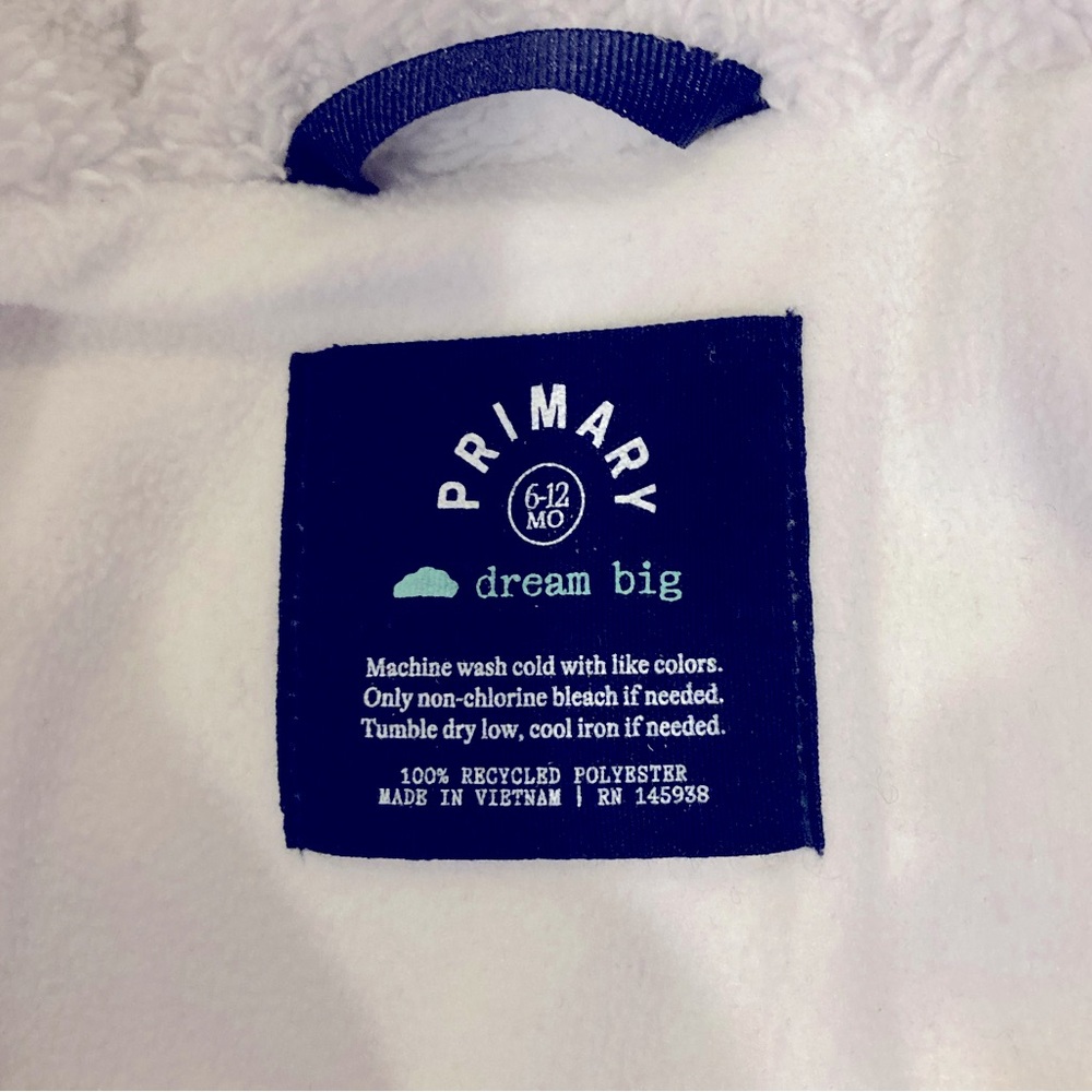 Primary Baby Parker Puffer Suit - Blue, 6-12 Months - Picture 5 of 5